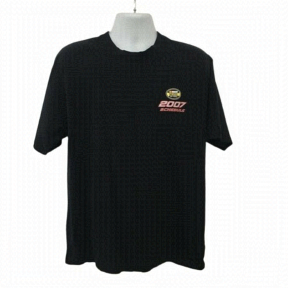 Nascar Black Nextel Cup Series 2007 Schedule T-Shirt